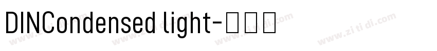 DINCondensed light字体转换